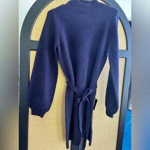 Lulu's Deep Blue Knit Sweater